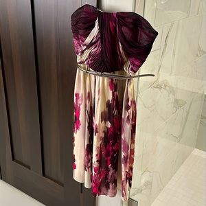 DONNA MORGAN Floral Watercolor Dress